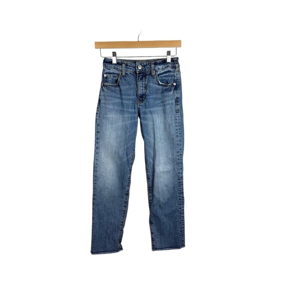 Anthropologie Pilcro The Vintage Straight Jeans in Blue Size 25P - Picture 1 of 10